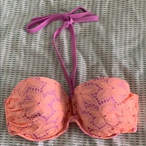 Victoria’s Secret | Coral and Lilac Bikini Top